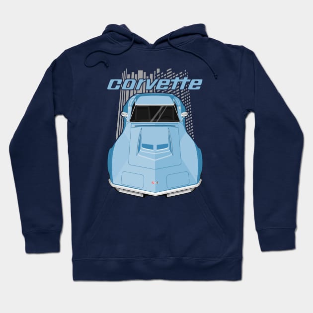 Corvette C3 - Mulsanne Blue Hoodie by V8social